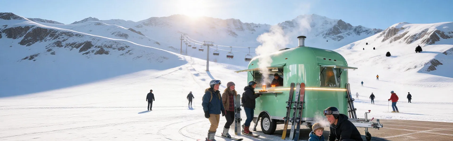 Food Truck i rustfrit stål