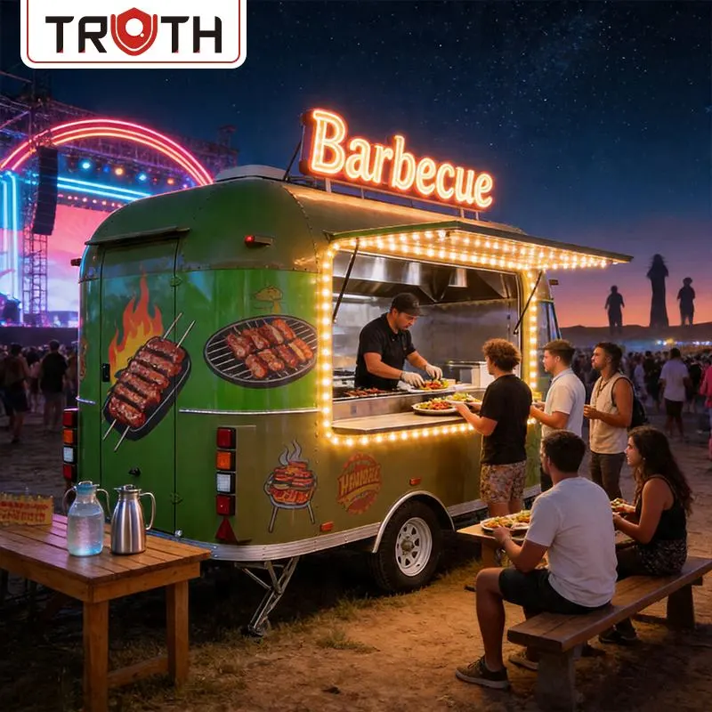 BBQ Food Trucks med komplet køkkenudstyr