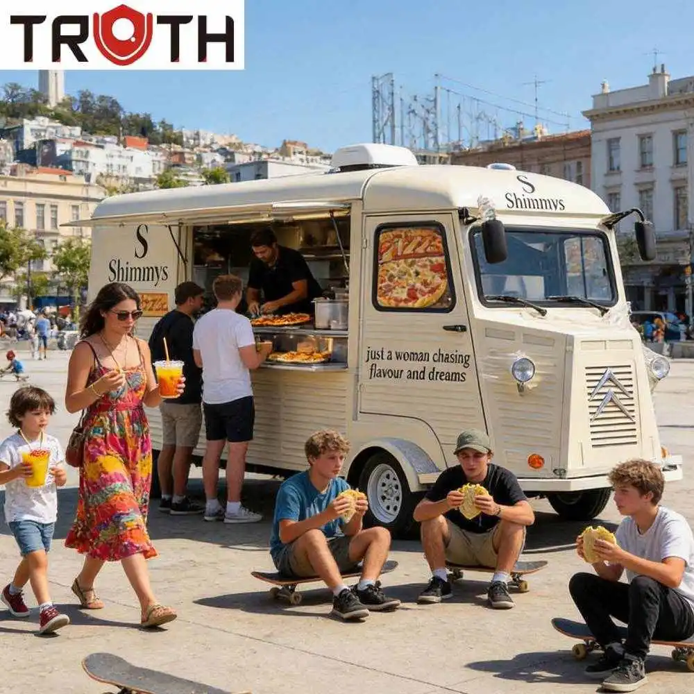 Elektrisk Pizza Fast Food Truck fuldt udstyret