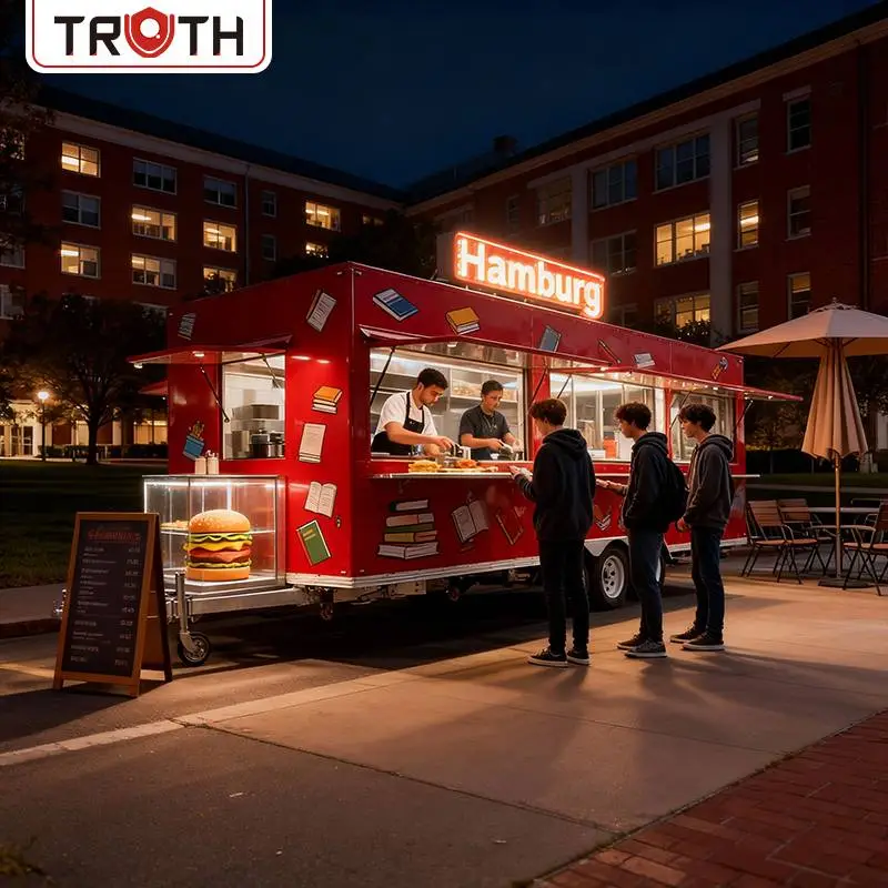 Fuldt udstyret mobile trailer hamburgere