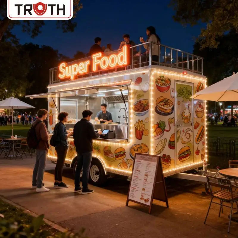 Hot Dog Fastfood Truck med fuldt udstyret køkken