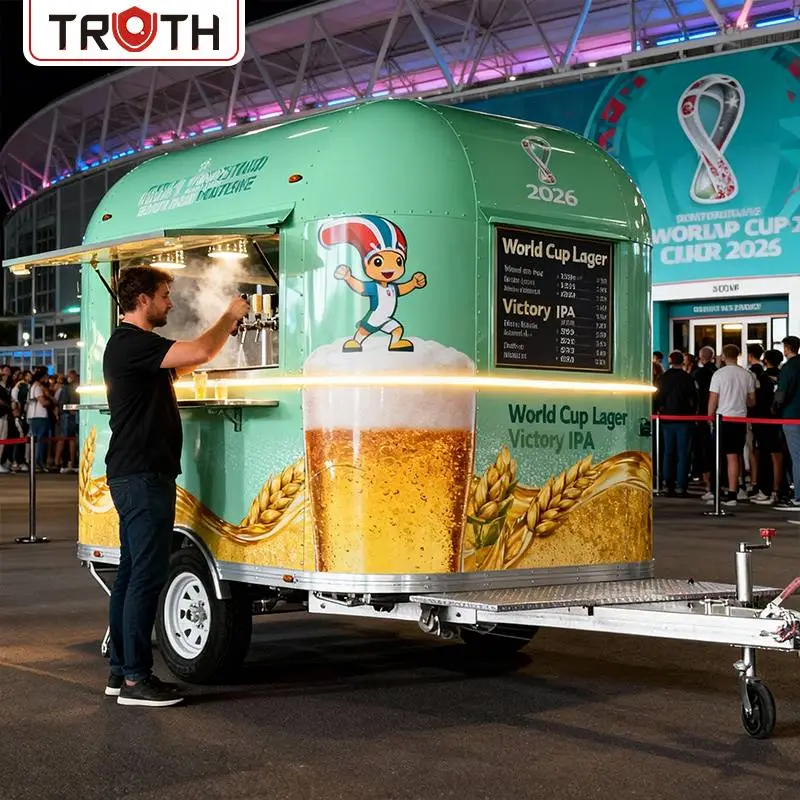 Mobil Beer Bar Cart Kaffe Mad Trailer