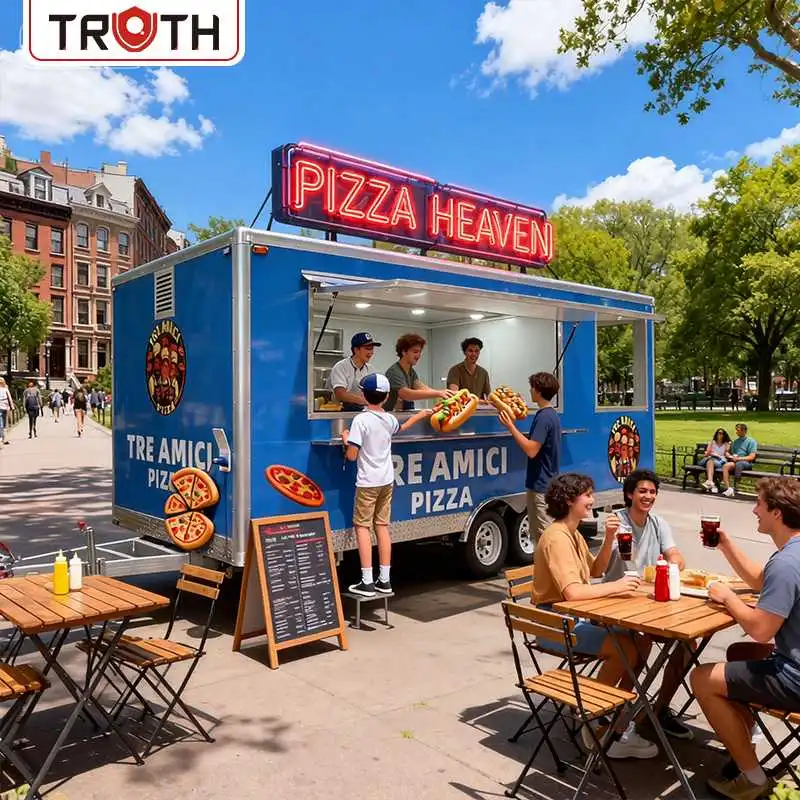 Mobil Concession Pizza Food Trailer