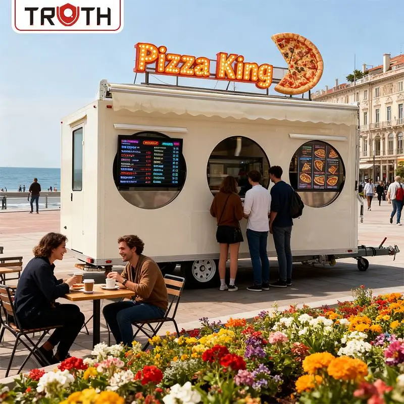 Pizza Fastfood Truck med fuldt udstyret køkken