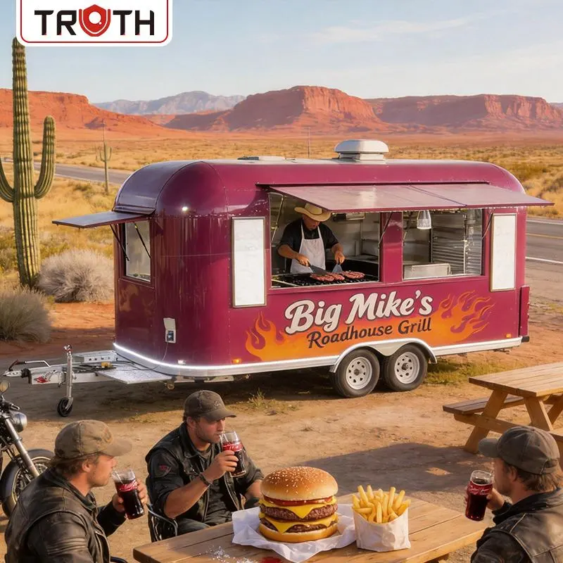 Bærbar madtrailer Fastfood-is