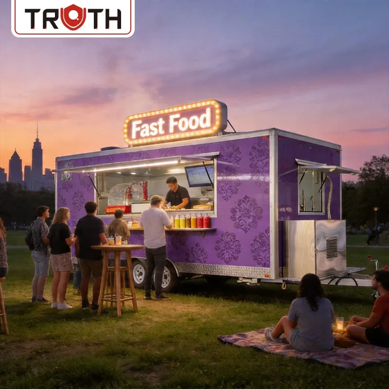 Firkantet Pizza Food Truck med Badeværelse